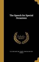 The Speech for Special Occasions