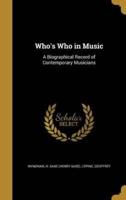 Who's Who in Music