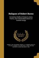 Reliques of Robert Burns