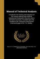 Manual of Technical Analysis