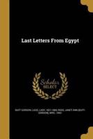 Last Letters From Egypt