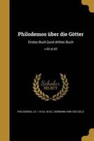 Philodemos Über Die Götter