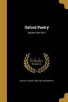 Oxford Poetry; Volume 1914-1916