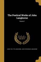 The Poetical Works of John Langhorne; Volume 1