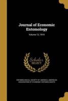 Journal of Economic Entomology; Volume 12, 1919