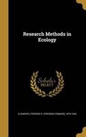 Research Methods in Ecology