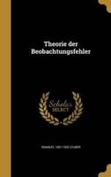 Theorie Der Beobachtungsfehler