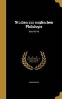 Studien Zur Englischen Philologie; Band 40-45