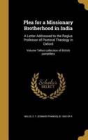 Plea for a Missionary Brotherhood in India