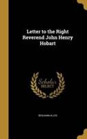 Letter to the Right Reverend John Henry Hobart