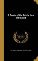 A Precis of the Public Law of Finland