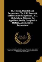 N.J. Stone, Plaintiff and Respondent, Vs. H.H. Bancroft, Defendant and Appellant ... E.J. McCutchen, Attorney for Appellant; Reddy, Campbell & Metson, Attorneys for Respondent