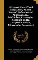 N.J. Stone, Plaintiff and Respondent, Vs. H.H. Bancroft, Defendant and Appellant ... E.J. McCutchen, Attorney for Appellant; Reddy, Campbell & Metson, Attorneys for Respondent