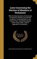 Laws Concerning the Election of Members of Parliament
