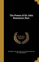 The Poems of Sir John Beaumont, Bart.