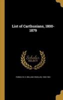 List of Carthusians, 1800-1879