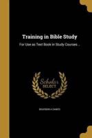 Training in Bible Study