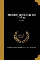 Journal of Entomology and Zoology; V. 7 1915