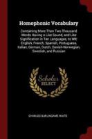 Homophonic Vocabulary