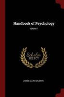 Handbook of Psychology; Volume 1