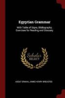 Egyptian Grammar
