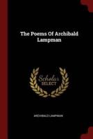 The Poems of Archibald Lampman