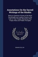 Annotations On the Sacred Writings of the Hindüs