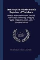 Transcripts From the Parish Registers of Thatcham