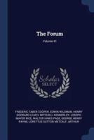 The Forum; Volume 41