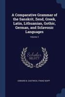 A Comparative Grammar of the Sanskrit, Zend, Greek, Latin, Lithuanian, Gothic, German, and Sclavonic Languages; Volume 3