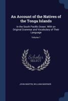 An Account of the Natives of the Tonga Islands