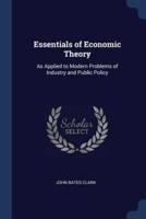 Essentials of Economic Theory