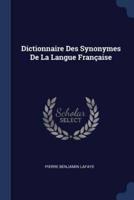 Dictionnaire Des Synonymes De La Langue Française