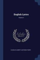 English Lyrics; Volume 3