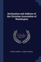 Declaration and Address of the Christian Association of Washington