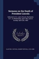 Sermons on the Death of President Lincoln