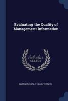 Evaluating the Quality of Management Information