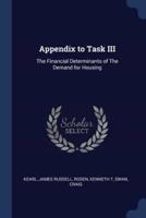 Appendix to Task III
