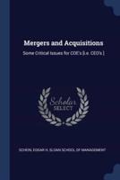 Mergers and Acquisitions