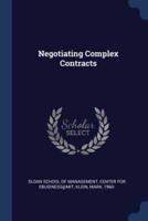 Negotiating Complex Contracts