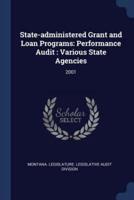 State-Administered Grant and Loan Programs