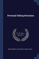 Personal Selling Decisions