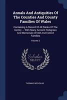 Annals And Antiquities Of The Counties And County Families Of Wales