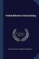 Verbal Behavior And Learning