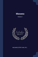 Mazama; Volume 1