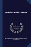 Gesenius' Hebrew Grammar