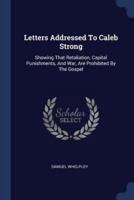 Letters Addressed To Caleb Strong