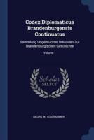 Codex Diplomaticus Brandenburgensis Continuatus