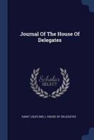 Journal Of The House Of Delegates