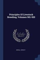 Principles Of Livestock Breeding, Volumes 901-925